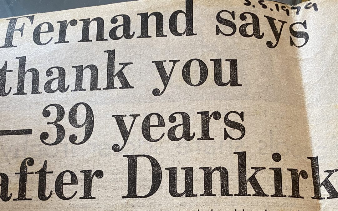 Fernand says thank you – 39 years after Dunkirk